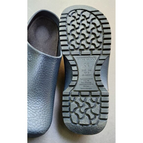 Birkenstock Super Birkis Blue Rubber Clogs Comfort Slip Resistant Sz 13 EU 46 - Picture 5 of 15